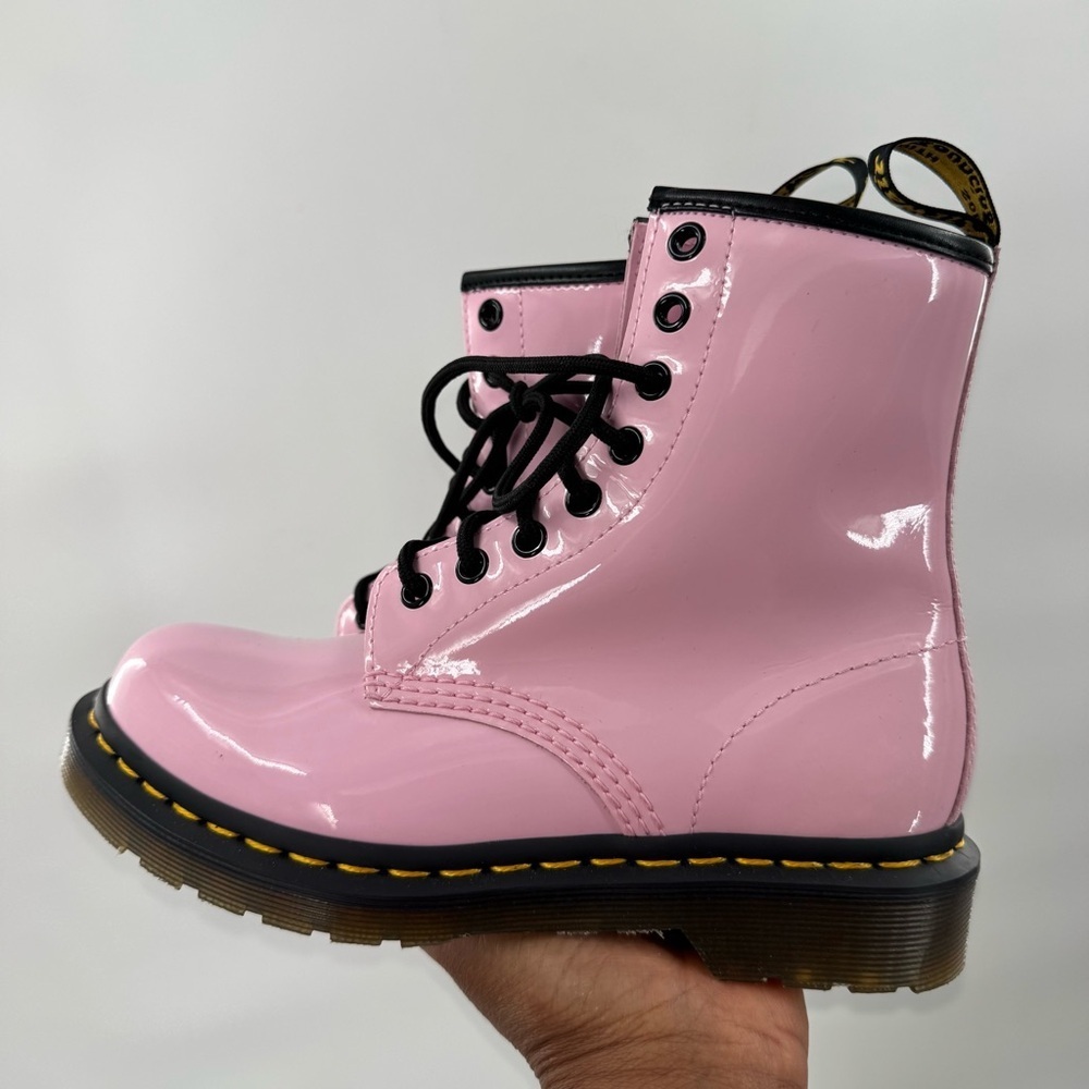 Dr. Martens pink Patent Leather Lace-Up Shoes women’s size 5 - Picture 11 of 15